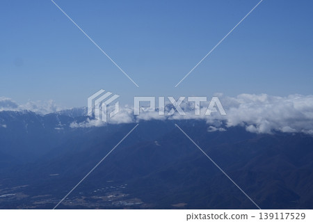 二月下旬的阿彌嬢山和西嶽的冬季景色(長野縣富士見町和山梨縣北斗市) 二月下旬的阿彌嬢山和西嶽的冬季景色(長野縣富士見町和山梨縣北斗市) 139117529