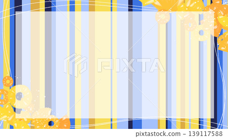 Angelfish-colored summer random stripe frame Angelfish-colored summer random stripe frame 139117588