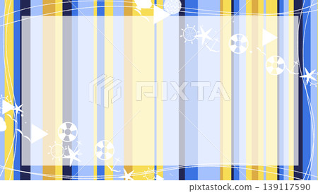 Angelfish-colored summer random stripe frame Angelfish-colored summer random stripe frame 139117590