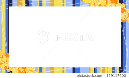 Angelfish-colored summer random stripe frame Angelfish-colored summer random stripe frame 139117600