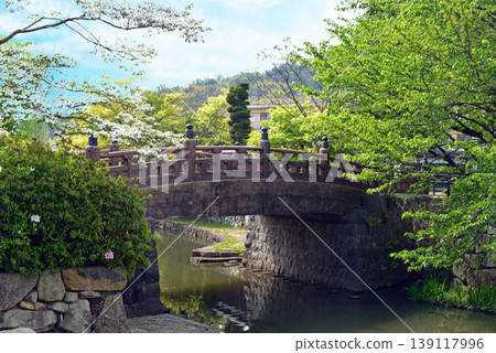 近江八幡八幡堀明治大橋 139117996