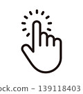 Finger icons for clicking and tapping 139118403