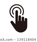Finger icons for clicking and tapping 139118404