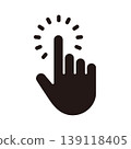 Finger icons for clicking and tapping 139118405