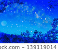 Meadow and starry sky 139119014