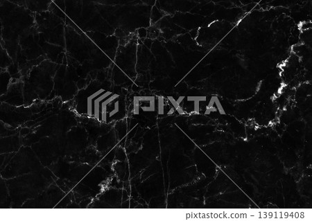 Black grey marble texture background in natural pattern with high resolution, tiles luxury stone floor seamless glitter for interior and exterior. 139119408