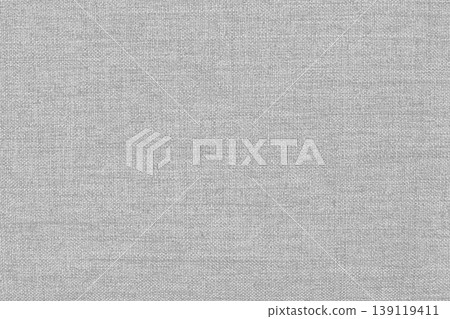 Light grey linen fabric texture background, seamless pattern of natural textile. 139119411