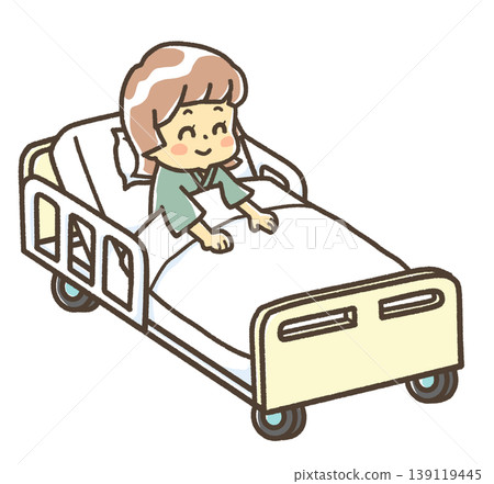 A little girl who was hospitalized and has recovered A little girl who was hospitalized and has recovered 139119445