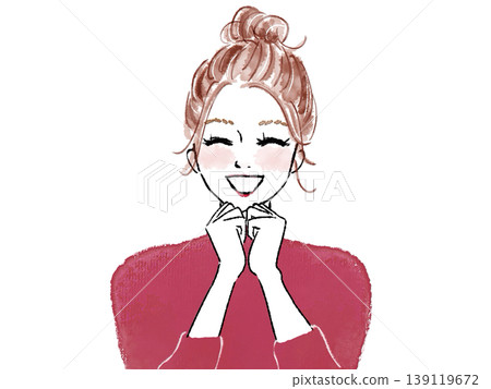 一位笑容燦爛的女士 一位笑容燦爛的女士 139119672