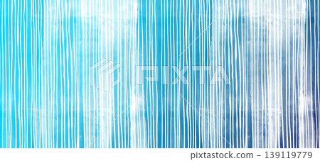 手繪水彩風格背景素材。條紋，垂直方格圖案。 139119779