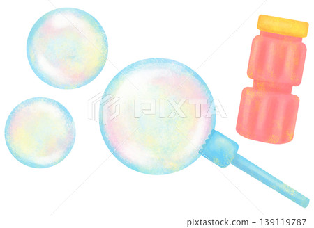 Simple soap bubble illustration 139119787