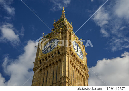 London Famous Westminster uk landmark clock tower detail of big ben London Famous Westminster uk landmark clock tower detail of big ben 139119871