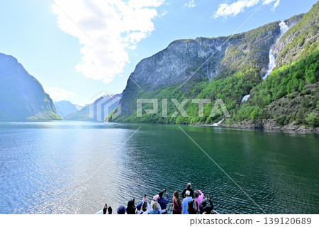 Nærøyfjord, Ragdafossen with its magnificent views 139120689