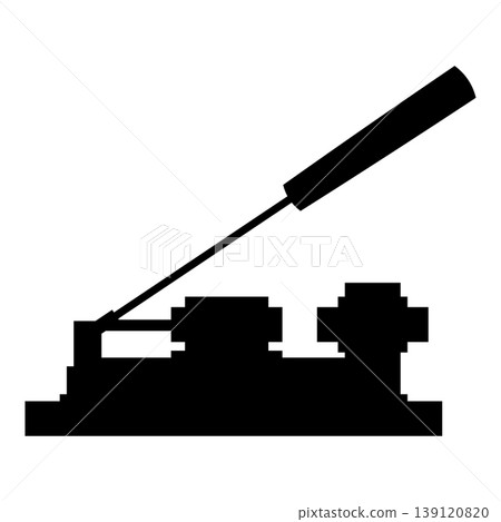Nut cracker nutcracker icon black color vector illustration image flat style 139120820