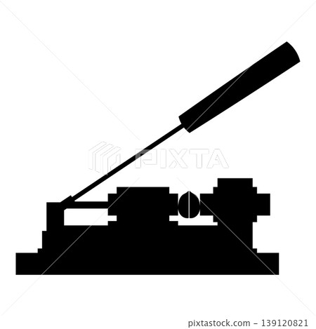 Nut cracker nutcracker icon black color vector illustration image flat style 139120821