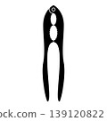 Nut cracker nutcracker icon black color vector illustration image flat style 139120822