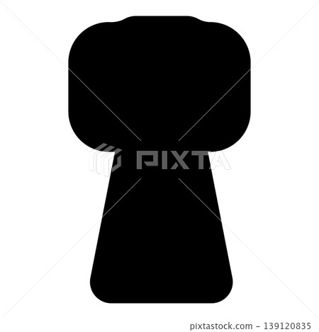Wine cork champagne stopper alcohol bottle bung icon black color vector illustration image flat style 139120835