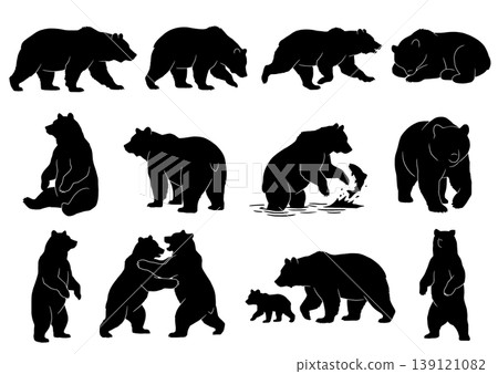 Bear silhouette Bear silhouette 139121082