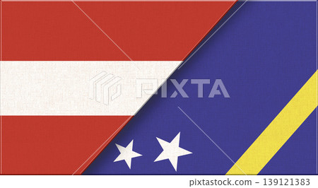 Double Flag of Austria and Curacao. Austrian and Curacao National flags Double Flag of Austria and Curacao. Austrian and Curacao National flags 139121383