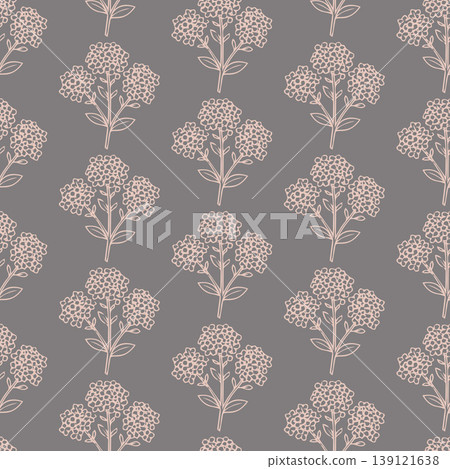 Soft floral repeat design 139121638