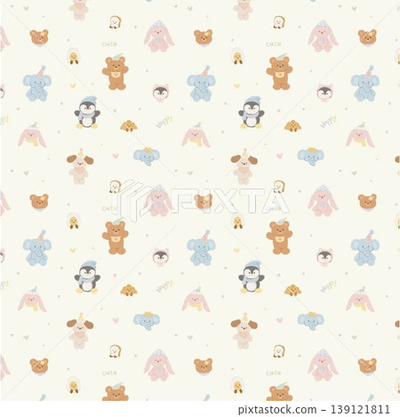 Collection of dreamy watercolor floral and whimsical seamless patterns in pastel tones Collection of dreamy watercolor floral and whimsical seamless patterns in pastel tones 139121811