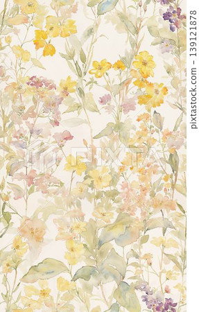 Collection of dreamy watercolor floral and whimsical seamless patterns in pastel tones Collection of dreamy watercolor floral and whimsical seamless patterns in pastel tones 139121878