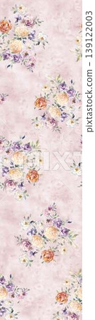Collection of soft focus watercolor floral and botanical seamless patterns in pastel tones Collection of soft focus watercolor floral and botanical seamless patterns in pastel tones 139122003