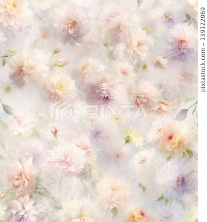 Collection of dreamy soft focus watercolor floral and nature seamless patterns Collection of dreamy soft focus watercolor floral and nature seamless patterns 139122069