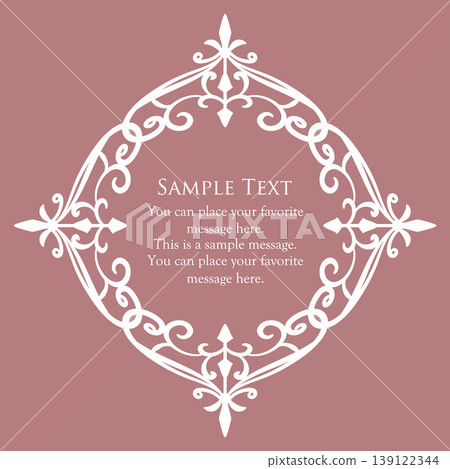 Luxury vintage style frame design set Luxury vintage style frame design set 139122344