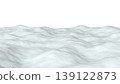 Abstract three-dimensional isolate with a relief wavy surface and smooth curves. 139122873