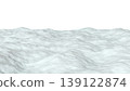 Abstract three-dimensional isolate with a relief wavy surface and smooth curves. 139122874