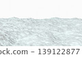 Abstract three-dimensional isolate with a relief wavy surface and smooth curves. 139122877