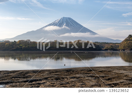 Mt. Fuji seen from Lake Shoin Mt. Fuji seen from Lake Shoin 139123652