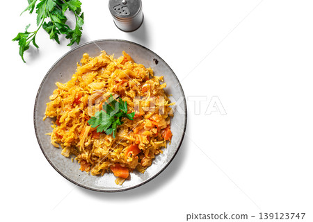 Stewed cabbage, fried sauerkraut Stewed cabbage, fried sauerkraut 139123747
