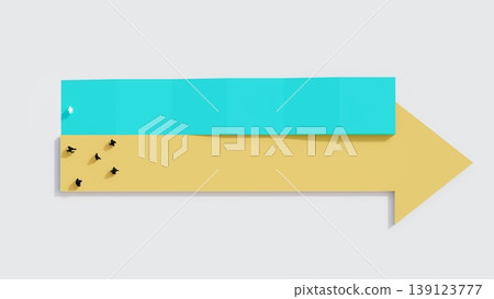 Concept of business direction and decision making showing group following upward path while individual takes different route, leadership, strategy, and success planning metaphor 139123777