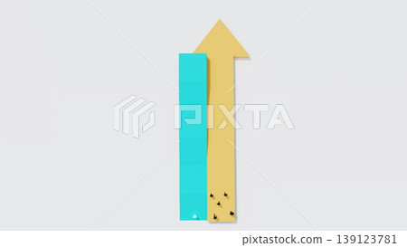 Concept of business direction and decision making showing group following upward path while individual takes different route, leadership, strategy, and success planning metaphor Concept of business direction and decision making showing group following upward path while individual takes different route, leadership, strategy, and success planning metaphor 139123781