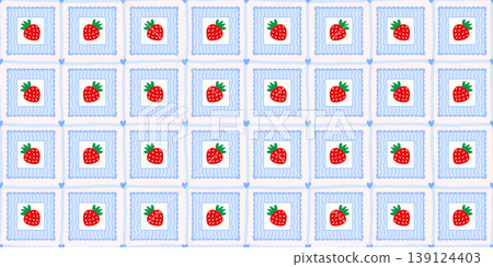 Berry frame strawberry for spring seamless floral and cute pattern flower. Patchwork coquette check for vintage stripe background and vector bg kid. Berry kawaii plaid for spring pastel color. Berry frame strawberry for spring seamless floral and cute pattern flower. Patchwork coquette check for vintage stripe background and vector bg kid. Berry kawaii plaid for spring pastel color. 139124403