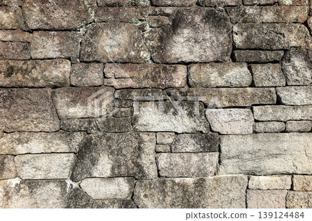 ancient stone wall pattern, stone background. 139124484