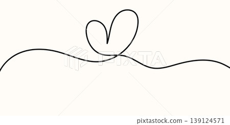 Love line heart art continuous sign for wedding abstract decor and divider. Valentines squiggle curve cable drawing long tangle thin wavy curvy thread black pattern loop Love line heart art continuous sign for wedding abstract decor and divider. Valentines squiggle curve cable drawing long tangle thin wavy curvy thread black pattern loop 139124571