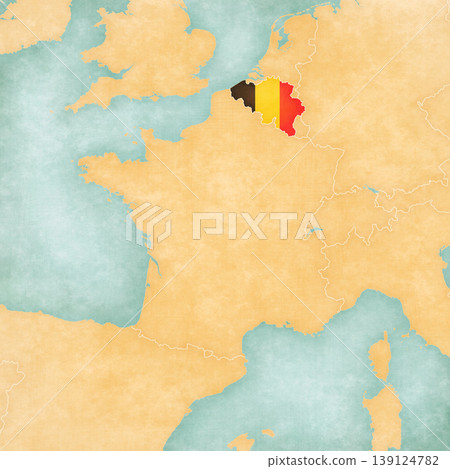 Map of France - Belgium Map of France - Belgium 139124782