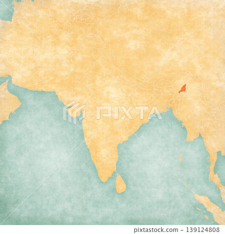 Map of India - Nagaland 139124808