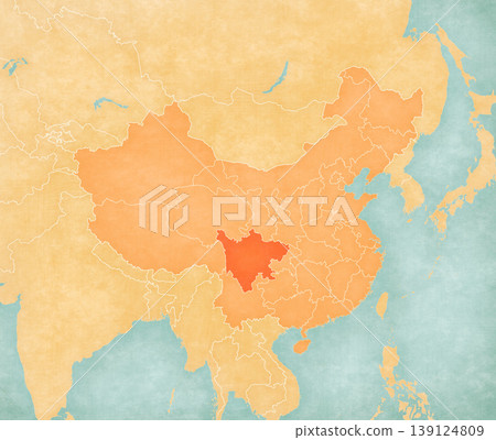 Map of China - Sichuan Map of China - Sichuan 139124809