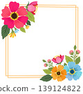 flower border flat style template 139124822