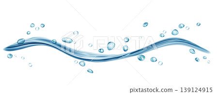 Transparent water splash with drops Transparent water splash with drops 139124915