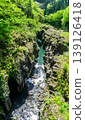 Takachiho Gorge - A gorge where towering cliffs rise, formed by pyroclastic flows erupted by the volcanic activity of Mount Aso that cooled, solidified, and were then eroded. 139126418