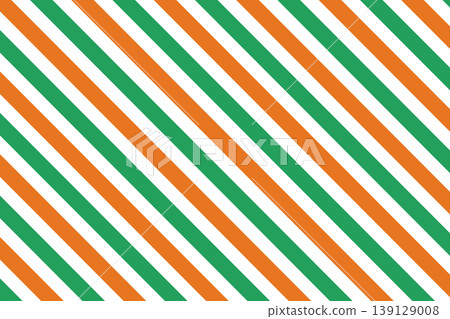 Green and orange diagonal striped background Green and orange diagonal striped background 139129008
