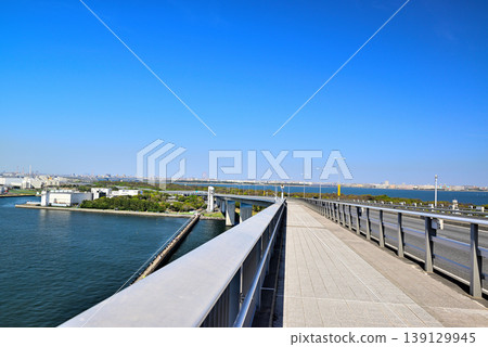 從東京門大橋人行天橋看到的景色 從東京門大橋人行天橋看到的景色 139129945