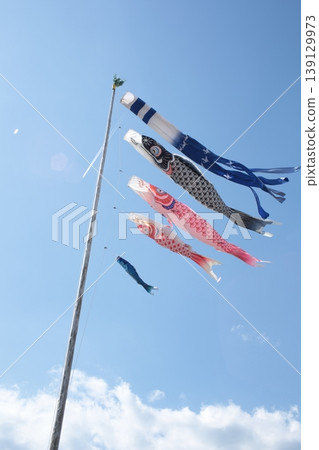 Carp streamers swimming in the sky Carp streamers swimming in the sky 139129973
