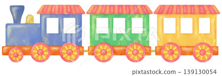 色彩鮮豔的火車插圖 色彩鮮豔的火車插圖 139130054