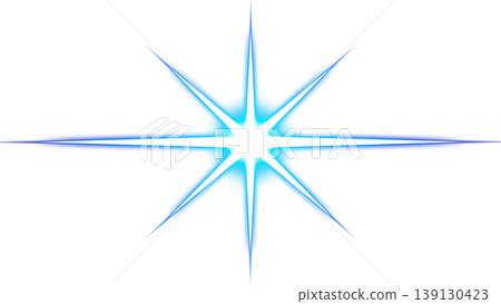 Blue light starburst and lens flare transparent background material Blue light starburst and lens flare transparent background material 139130423